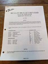 Bullet reverb manual for sale  Bloomington