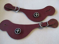 Burgundy leather spur for sale  Billings