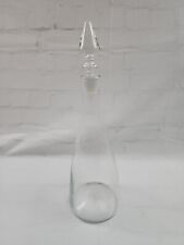 Blenko Crystal Clear Glass 920 Decanter 14.5” Tall w/Stopper for sale  Shipping to South Africa