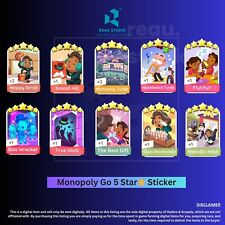 Cartão adesivo Monopoly GO 5 estrelas ⭐⭐⭐ ÁLBUM 1 ⚡ (Leia a descrição) comprar usado  Enviando para Brazil