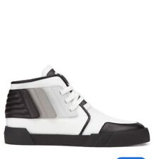 Giuseppe Zanotti Black/White Canvas/ Leather Foxy London High Top Sneakers Sz 46 for sale  Shipping to South Africa