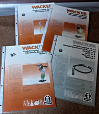 Brochures wacker stampfer for sale  Shipping to Ireland