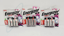6 Energizer Max 9V Alkaline Battery 522BP-2 Exp 12/2028 for sale  Shipping to South Africa