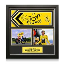 Placa assinada por Geraint Thomas Tour De France. Moldura comprar usado  Enviando para Brazil