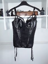 faux leather basque for sale  MANCHESTER