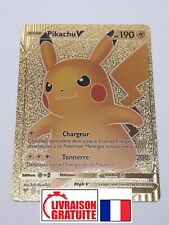 Carte Pokémon Métal Or Dorée - Pikachu V - Version Française d'occasion  Paris VIII