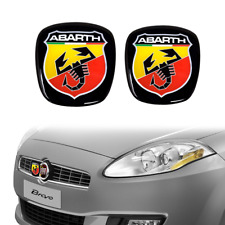 Adesivo Abarth 3D Ricambio Logo per Fiat Bravo, Anteriore + Posteriore na sprzedaż  Wysyłka do Poland