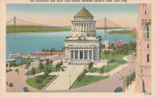 Postal de colección Riverside y West Side Drives mostrando la tumba de la subvención Nueva York publicada segunda mano  Embacar hacia Argentina