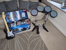 Rockband Drum Kit & guitar Harmonix wired with pedal boxed PS3 palystation, used for sale  Shipping to South Africa