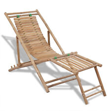 Bamboo deck chair for sale  SOUTHALL