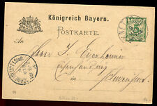 Bayern ganzsache 1896 gebraucht kaufen  Nürnberg
