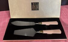 Rare Mikasa Pink Sweet Occasions Pie Server & Cake Knife Server Set for sale  Shipping to South Africa