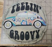 Hippie Feeling Groovy VW Garden / Stepping Stone 8x8 Inches - Resin for sale  Shipping to South Africa