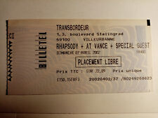 Rhapsody ticket billet d'occasion  Saint-Chamond