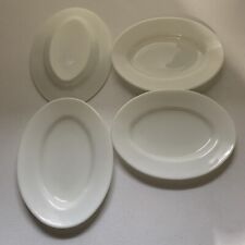 Conjunto de prato oval branco vidro leitoso vintage Pyrex da Corning Opal 794, usado comprar usado  Enviando para Brazil