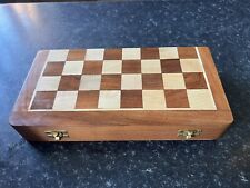 Folding wooden chess for sale  GRAYS