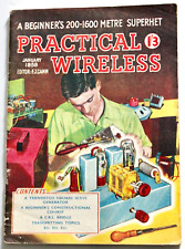 Practical wireless january for sale  UK