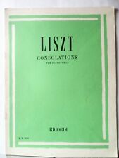 Liszt consolazioni spartito usato  Mira