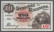 Sweden 1940 kronor for sale  Shipping to Ireland
