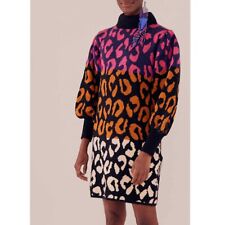 Usado, Vestido suéter Farm Rio misto leopardos manga balão tamanho G comprar usado  Enviando para Brazil