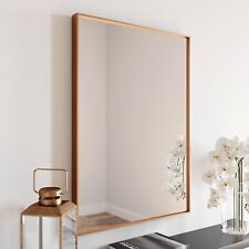 Vasari Rectangular Brushed Brass Framed Mirror 700 x 500mm for sale  Shipping to South Africa