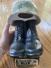 Used, Vintage 1975 Jim Beam whiskey decanter bottle, Army Boots And Helmet for sale  Massillon