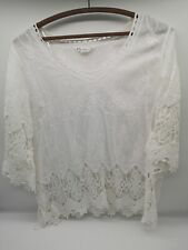White lace embroidered for sale  CULLOMPTON