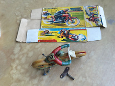 Used, Antique German Tin Technofix Trick Motorcycle Wind Up Mint W Box, 1950s Working for sale  Shipping to South Africa