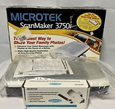 Microtek ScanMaker 3750i Flat Scanner w Lightlid Slide Photo Scanner NO CORDS  for sale  Shipping to South Africa