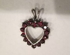 Silver ruby heart for sale  Grass Valley