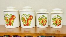 Vintage/Retro Kitchen Pear Ceramic canisters  set of 4. for sale  Shipping to South Africa