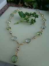 Collier, Gold Filled, with Green Amethyst, used for sale  Shipping to South Africa