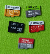 Lot of 5 32Gb Class 10 UHS-1 micro SD memory cards: mixed brands sandisk microsd, used for sale  Shipping to South Africa