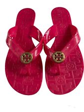 Tory Burch Women’s Thora Jelly Sandals Size 9 Hot Pink Thong Flip Flop for sale  Shipping to South Africa