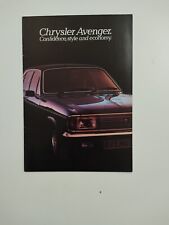 Chrysler avenger brochure for sale  WIDNES