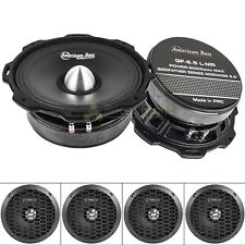 American Bass GF-6.5 L-MR 6.5" Midrange Speakers Godfather 600 Watts Max 4 Pack, used for sale  Shipping to South Africa