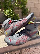 Puma Ferrari Shoes Size 12 Men's Gray Red Driving Sneakers Strap for sale  Shipping to South Africa