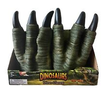 Par de garras de dinosaurio guantes de goma verde accesorio juguetes Meihetai Halloween segunda mano  Embacar hacia Argentina