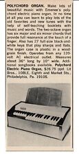 1966 Emenee Polychord Piano Eléctrico órgano iluminado Bros. Filadelfia Pennsylvania anuncio impreso De Colección segunda mano  Embacar hacia Argentina