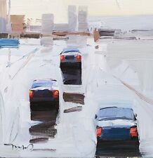 JOSE TRUJILLO Oil Painting Impressionism Original City Cars Collectible Art for sale  Shipping to Canada