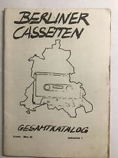 Berliner cassetten gesamtkatal gebraucht kaufen  Sarstedt