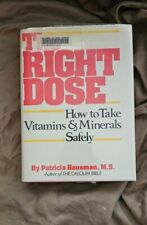 Libro de cómo tomar vitaminas y minerales de forma segura la dosis correcta segunda mano  Embacar hacia Argentina