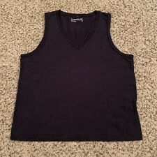 American Giant Womens Tank Top Black Size M Medium V-Neck for sale  Shipping to South Africa