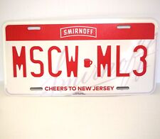 Letrero de pared de metal mula de Moscú Smirnoff Cheers to New Jersey MSCW-ML3, usado segunda mano  Embacar hacia Argentina