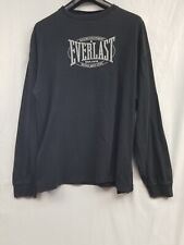 Camisa para hombre Everlast XL negra manga larga cuello redondo boxeo  segunda mano  Embacar hacia Argentina