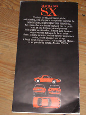 Matra 530 brochure d'occasion  Ciry-le-Noble