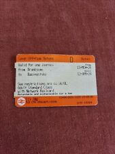 Transport tickets. branksome for sale  ROMFORD