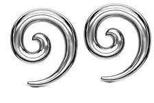 Para stalowych spirali usznych Wskaźniki 0g 2g 4g 6g 8g 10g 12g półksiężyc bawołów, używany na sprzedaż  Wysyłka do Poland