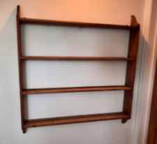 Vintage Pine Country House 4 Tier Wall Hanging Plate Rack for sale  Shipping to South Africa