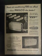 Anuncio de aire acondicionado Philco 1952 impresión de revista vintage segunda mano  Embacar hacia Argentina